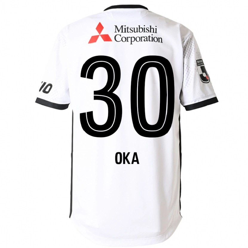 Danxen Mænd Teppei Oka #30 Royal Blå Hvid Udebane Spillertrøjer 2025/26 Trøje T-Shirt
