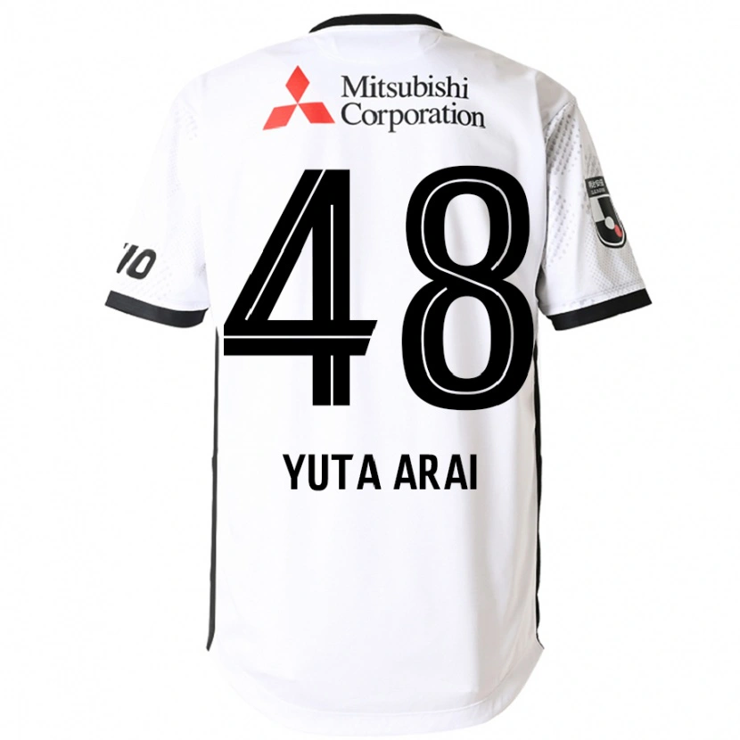 Danxen Mænd Yuta Arai #48 Royal Blå Hvid Udebane Spillertrøjer 2025/26 Trøje T-Shirt