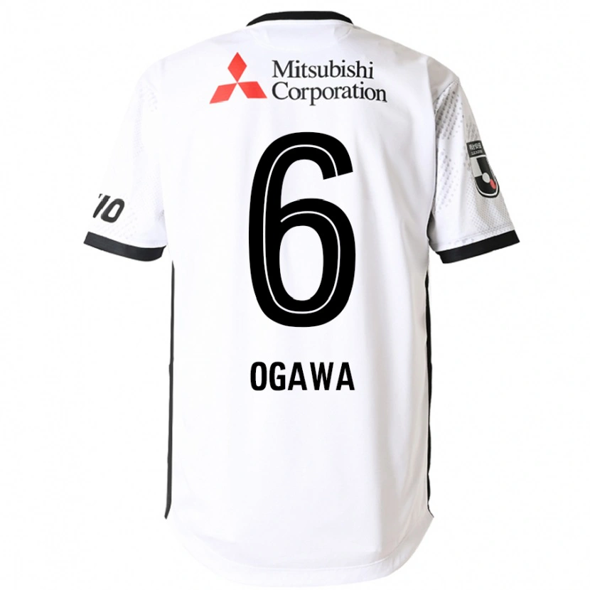 Danxen Mænd Ryoya Ogawa #6 Royal Blå Hvid Udebane Spillertrøjer 2025/26 Trøje T-Shirt