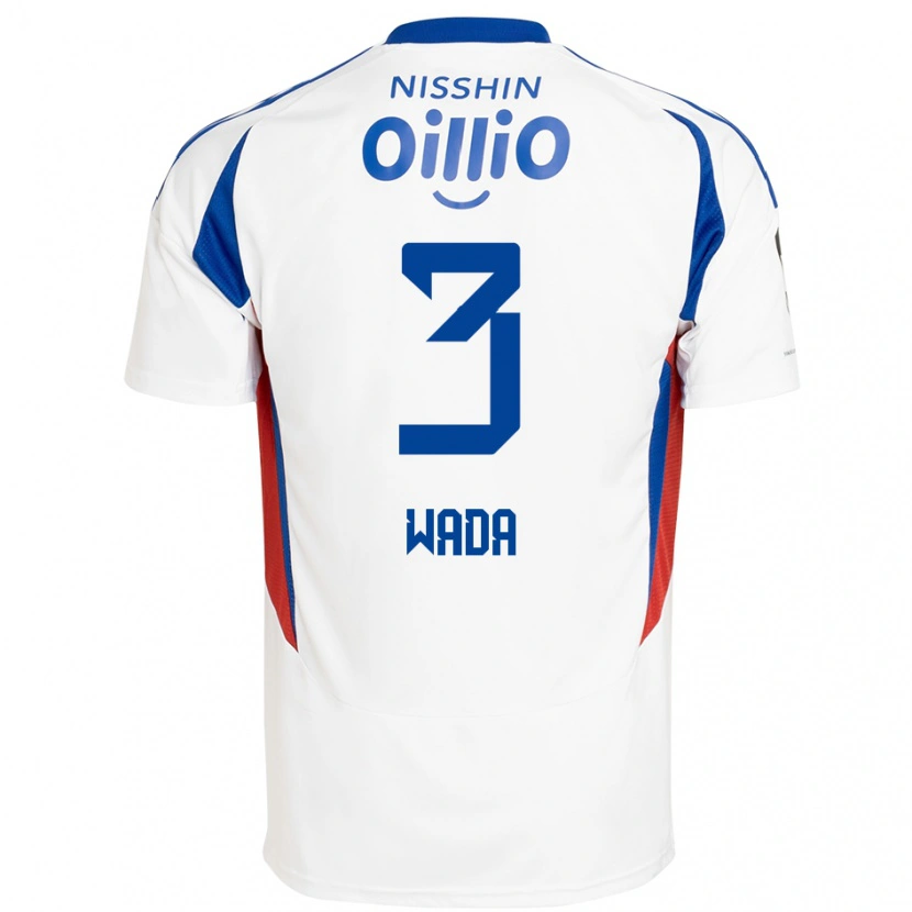 Danxen Mænd Yusei Wada #3 Royal Blå Hvid Udebane Spillertrøjer 2025/26 Trøje T-Shirt