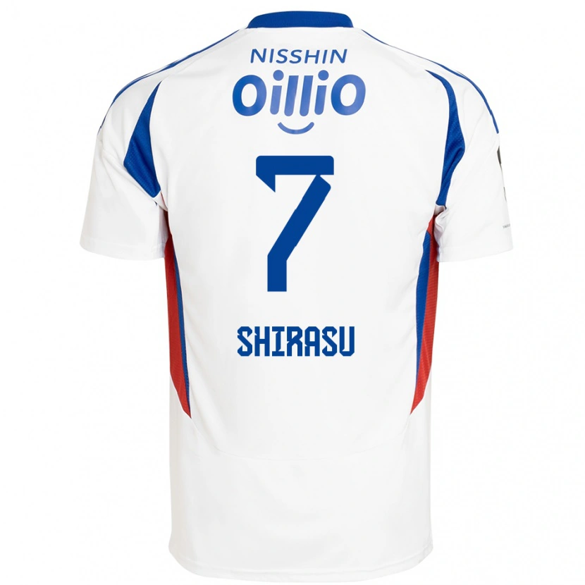 Danxen Mænd Kento Shirasu #7 Royal Blå Hvid Udebane Spillertrøjer 2025/26 Trøje T-Shirt