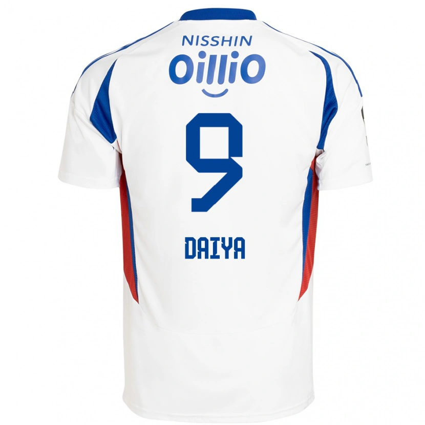 Danxen Mænd Daiya Tono #9 Royal Blå Hvid Udebane Spillertrøjer 2025/26 Trøje T-Shirt