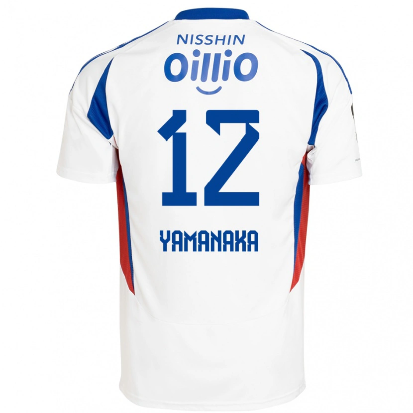 Danxen Mænd Yuki Yamanaka #12 Royal Blå Hvid Udebane Spillertrøjer 2025/26 Trøje T-Shirt