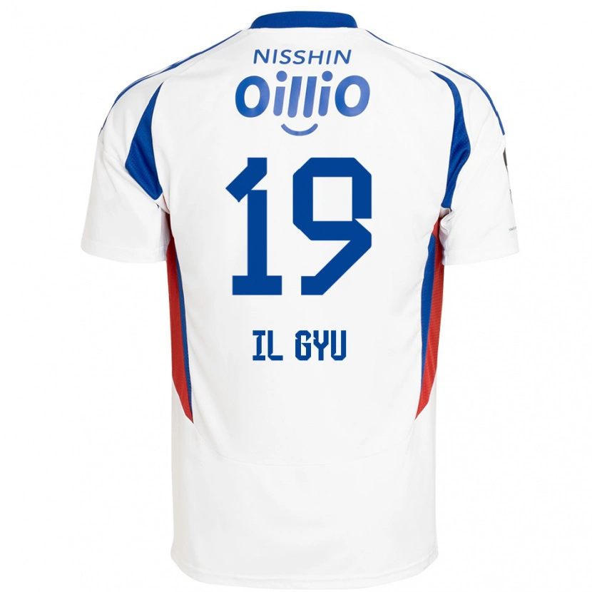 Danxen Mænd Il-Gyu Park #19 Royal Blå Hvid Udebane Spillertrøjer 2025/26 Trøje T-Shirt