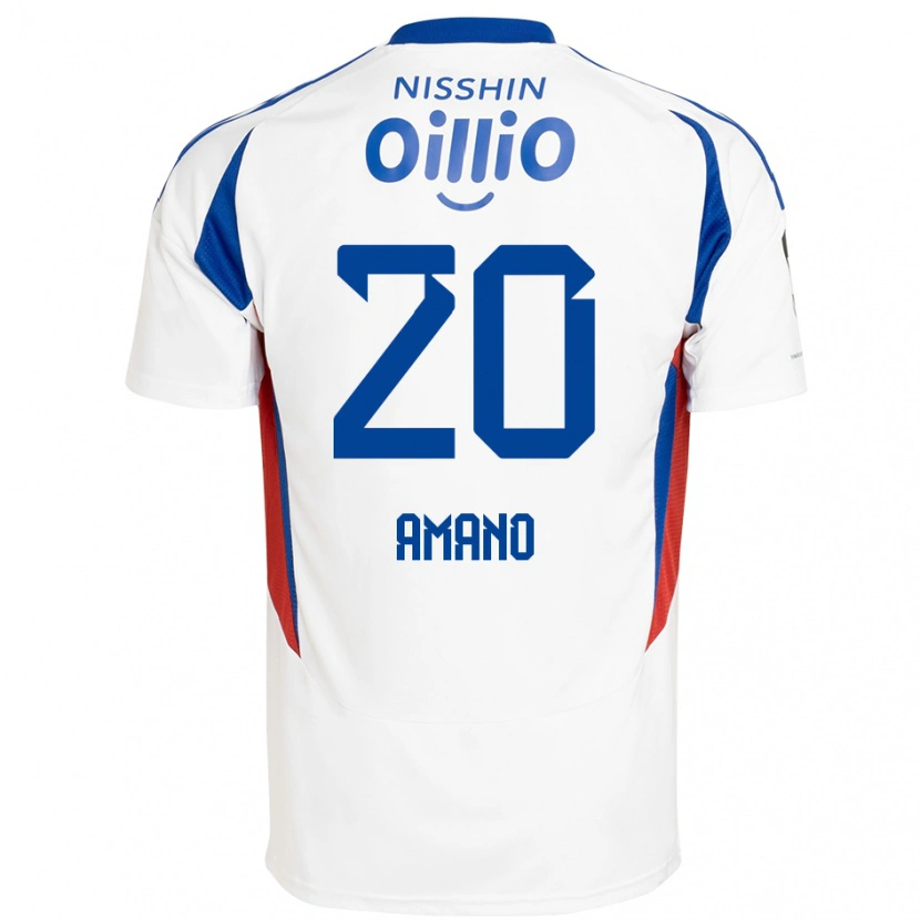 Danxen Mænd Jun Amano #20 Royal Blå Hvid Udebane Spillertrøjer 2025/26 Trøje T-Shirt