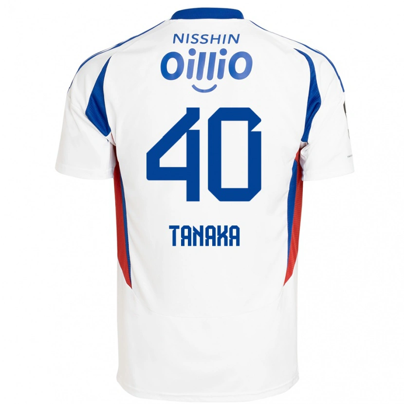 Danxen Mænd Hiei Tanaka #40 Royal Blå Hvid Udebane Spillertrøjer 2025/26 Trøje T-Shirt