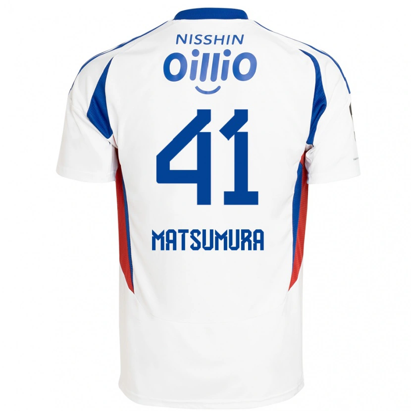 Danxen Mænd Kosuke Matsumura #41 Royal Blå Hvid Udebane Spillertrøjer 2025/26 Trøje T-Shirt