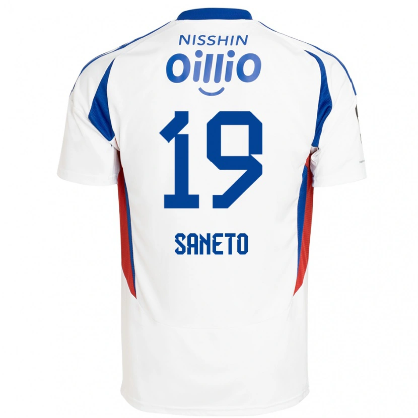 Danxen Mænd Yuki Saneto #19 Royal Blå Hvid Udebane Spillertrøjer 2025/26 Trøje T-Shirt