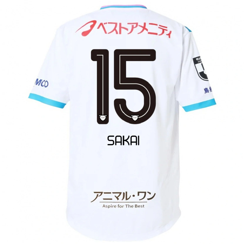 Danxen Mænd Noriyoshi Sakai #15 Blå Pink Udebane Spillertrøjer 2025/26 Trøje T-Shirt