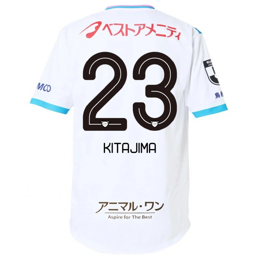 Danxen Mænd Fumiya Kitajima #23 Blå Pink Udebane Spillertrøjer 2025/26 Trøje T-Shirt