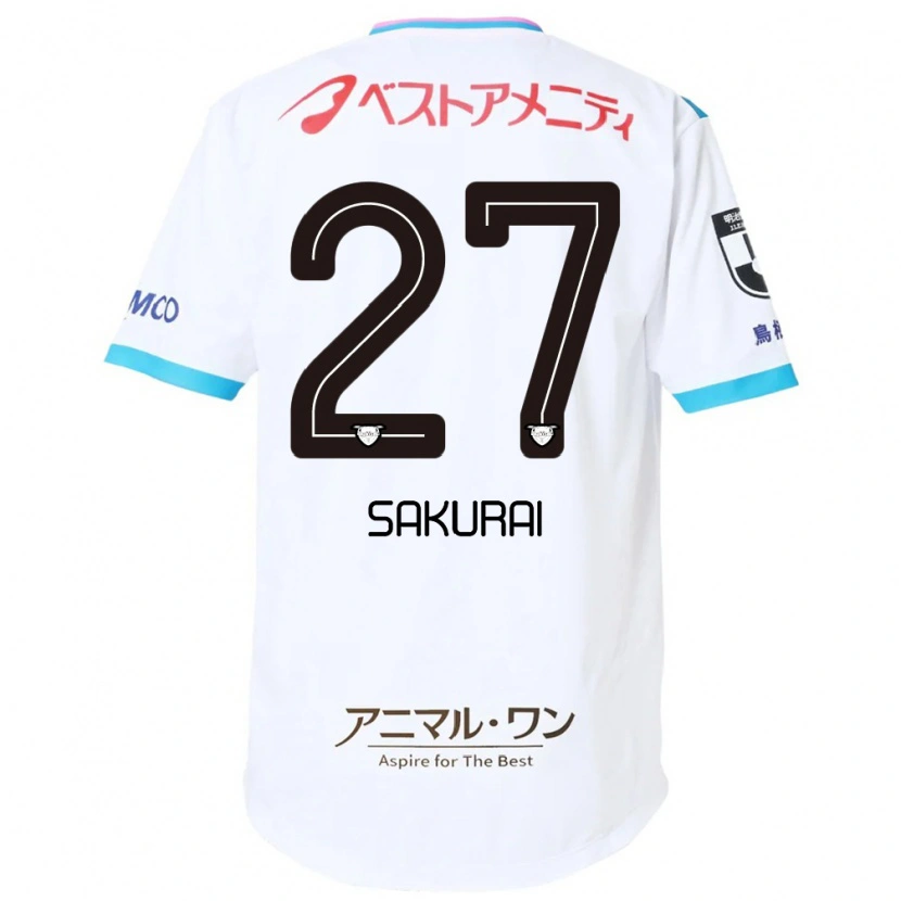Danxen Mænd Tatsunori Sakurai #27 Blå Pink Udebane Spillertrøjer 2025/26 Trøje T-Shirt
