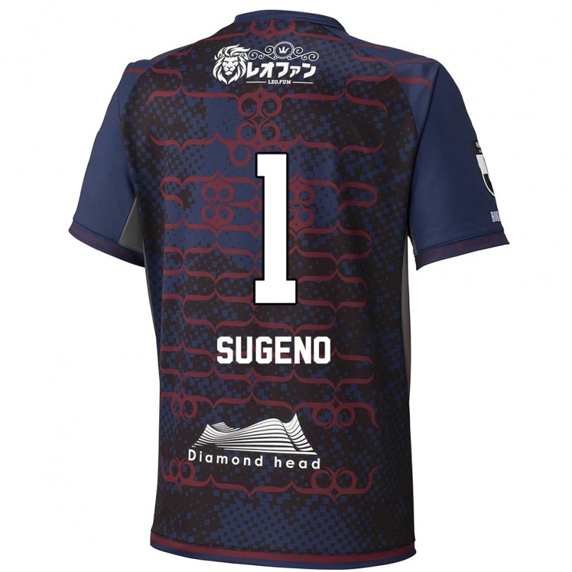 Danxen Mænd Takanori Sugeno #1 Rød Sort Udebane Spillertrøjer 2025/26 Trøje T-Shirt