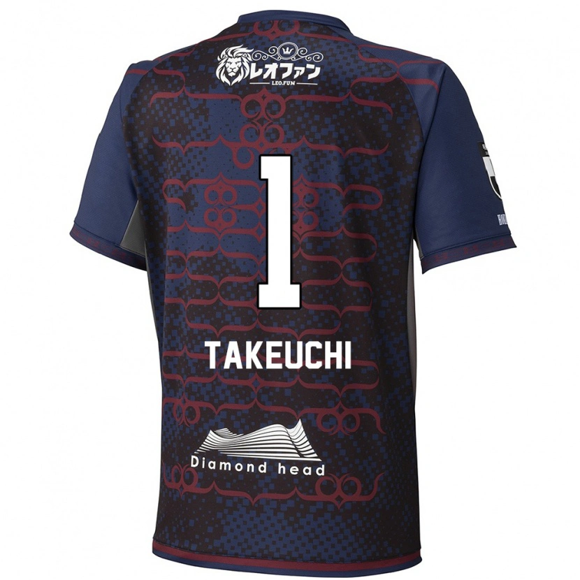 Danxen Mænd Ryuma Takeuchi #1 Rød Sort Udebane Spillertrøjer 2025/26 Trøje T-Shirt