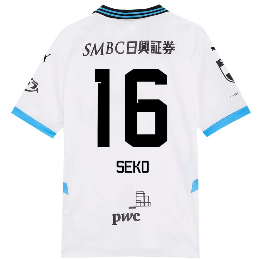 Danxen Mænd Tatsuki Seko #16 Himmelblå Sort Udebane Spillertrøjer 2025/26 Trøje T-Shirt