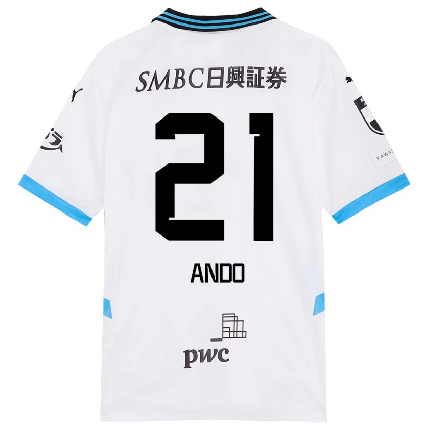 Danxen Mænd Shunsuke Ando #21 Himmelblå Sort Udebane Spillertrøjer 2025/26 Trøje T-Shirt