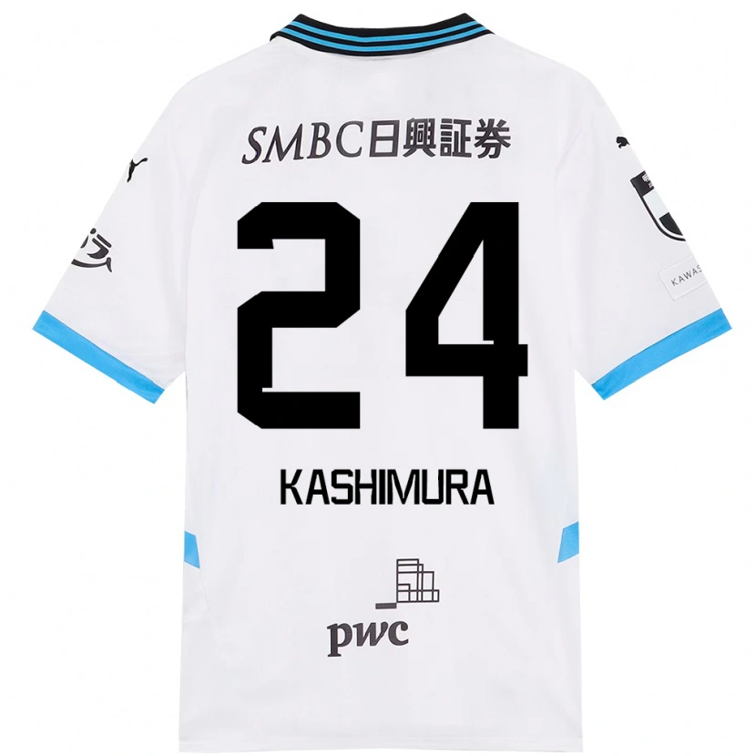 Danxen Mænd Ryota Kashimura #24 Himmelblå Sort Udebane Spillertrøjer 2025/26 Trøje T-Shirt