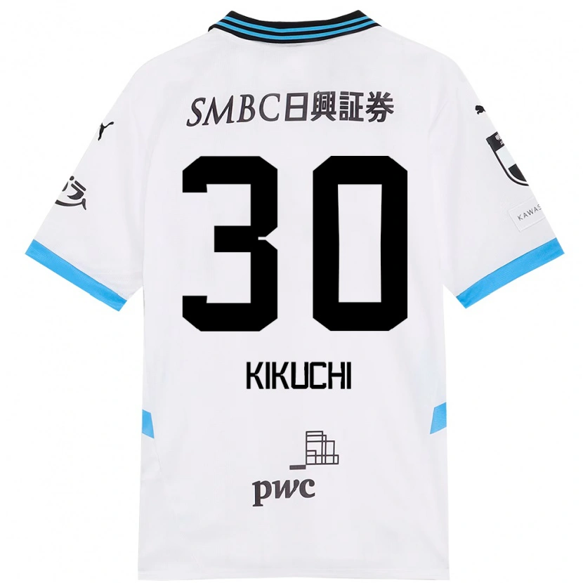 Danxen Mænd Kyo Kikuchi #30 Himmelblå Sort Udebane Spillertrøjer 2025/26 Trøje T-Shirt