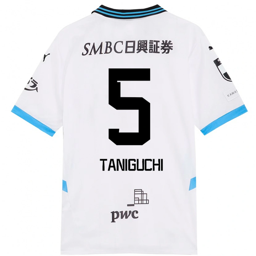 Danxen Mænd Shogo Taniguchi #5 Himmelblå Sort Udebane Spillertrøjer 2025/26 Trøje T-Shirt