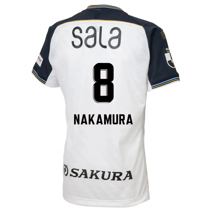 Danxen Mænd Shunta Nakamura #8 Himmelblå Sort Udebane Spillertrøjer 2025/26 Trøje T-Shirt