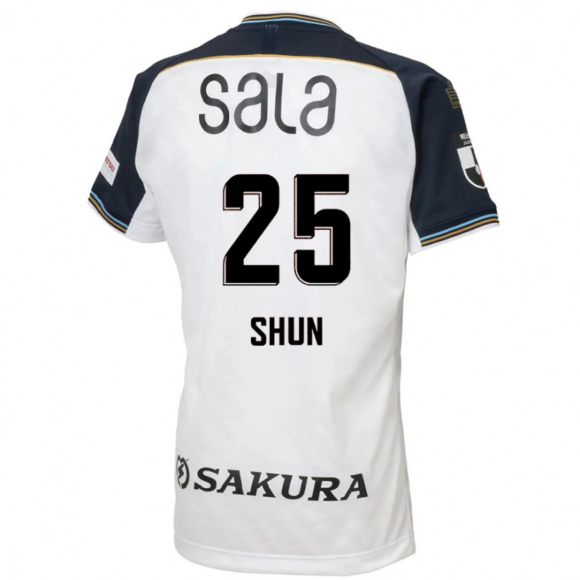 Danxen Mænd Shun Nakamura #25 Himmelblå Sort Udebane Spillertrøjer 2025/26 Trøje T-Shirt