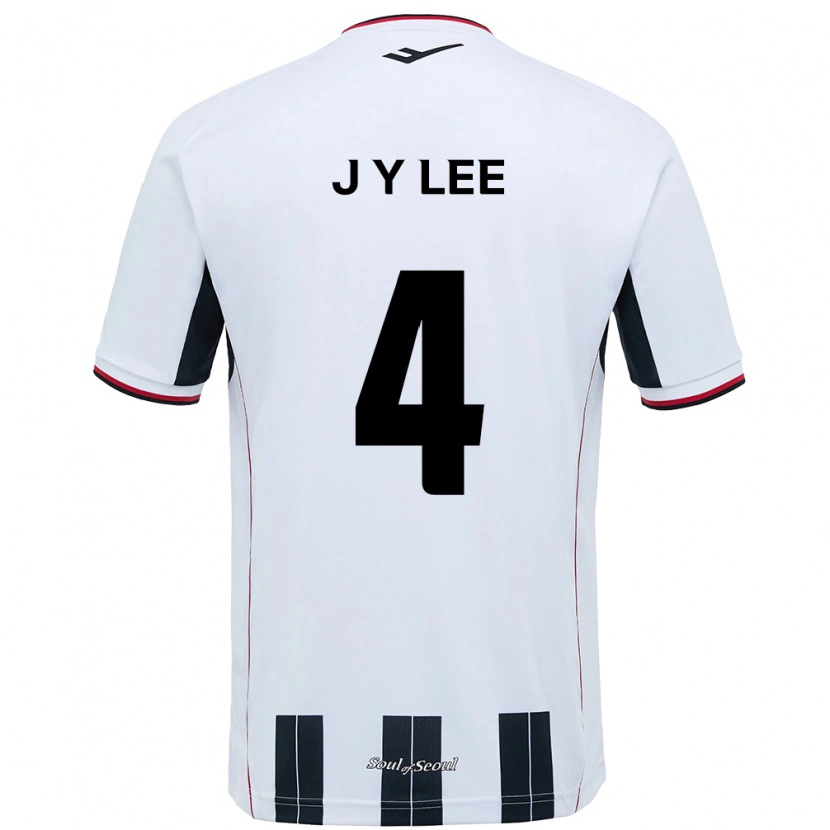 Danxen Mænd Young-Jun Lee #4 Sort Rød Udebane Spillertrøjer 2025/26 Trøje T-Shirt