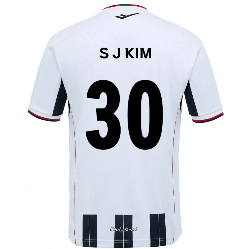 Danxen Mænd Ju-Sung Kim #30 Sort Rød Udebane Spillertrøjer 2025/26 Trøje T-Shirt