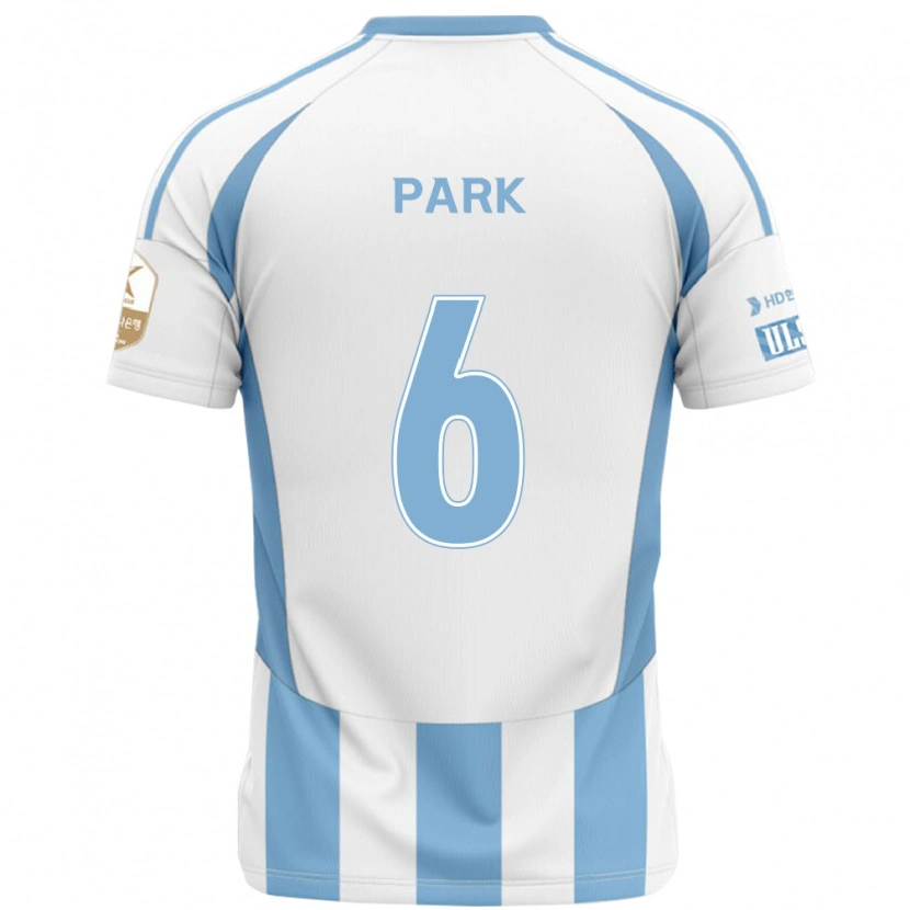 Danxen Mænd Jun Park #6 Royal Blå Gul Udebane Spillertrøjer 2025/26 Trøje T-Shirt