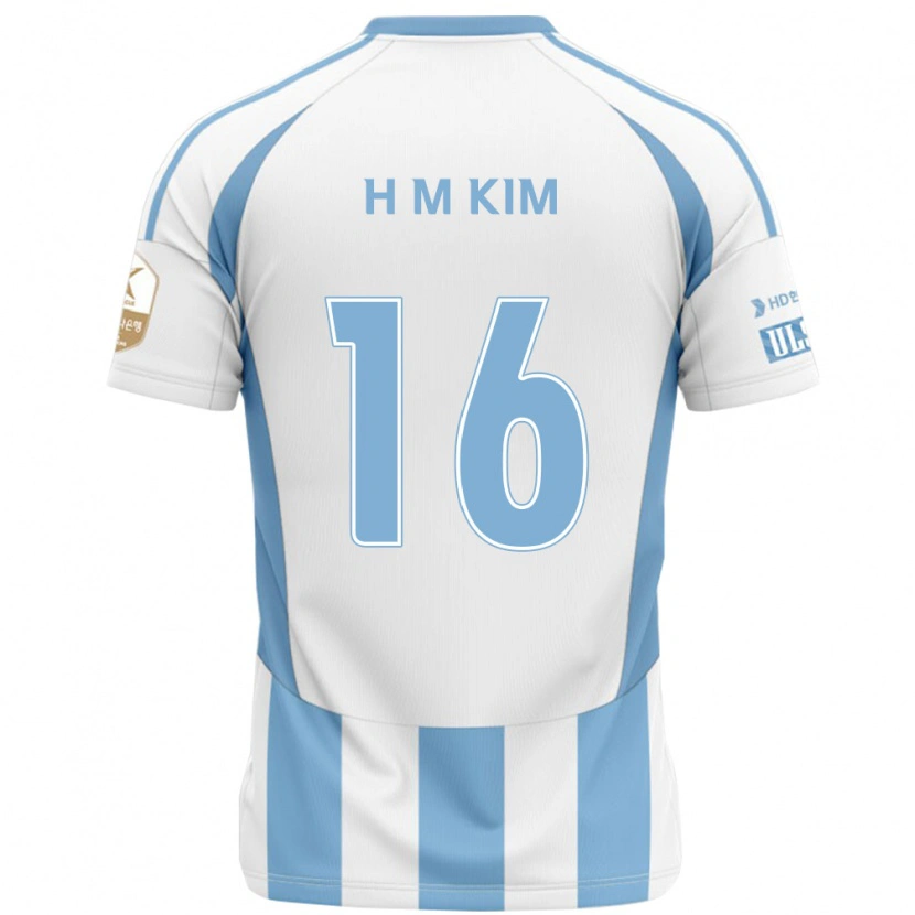 Danxen Mænd Ha-Min Kim #16 Royal Blå Gul Udebane Spillertrøjer 2025/26 Trøje T-Shirt