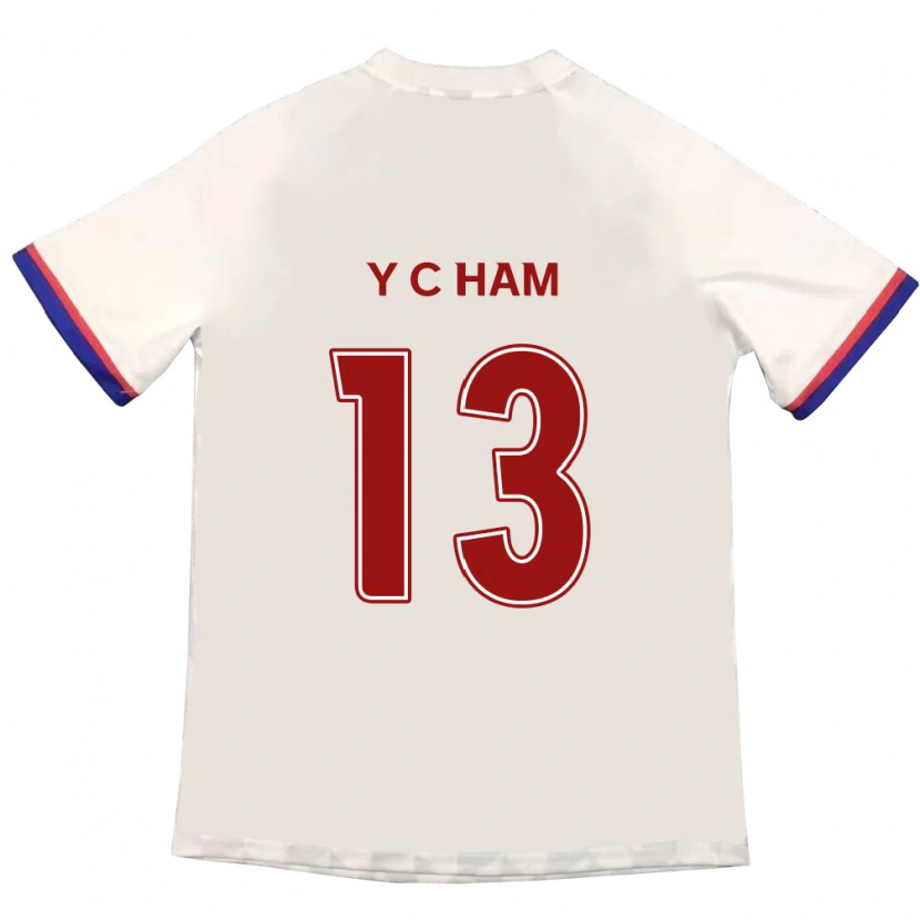 Danxen Mænd Young-Chan Ham #13 Royal Blå Rød Udebane Spillertrøjer 2025/26 Trøje T-Shirt