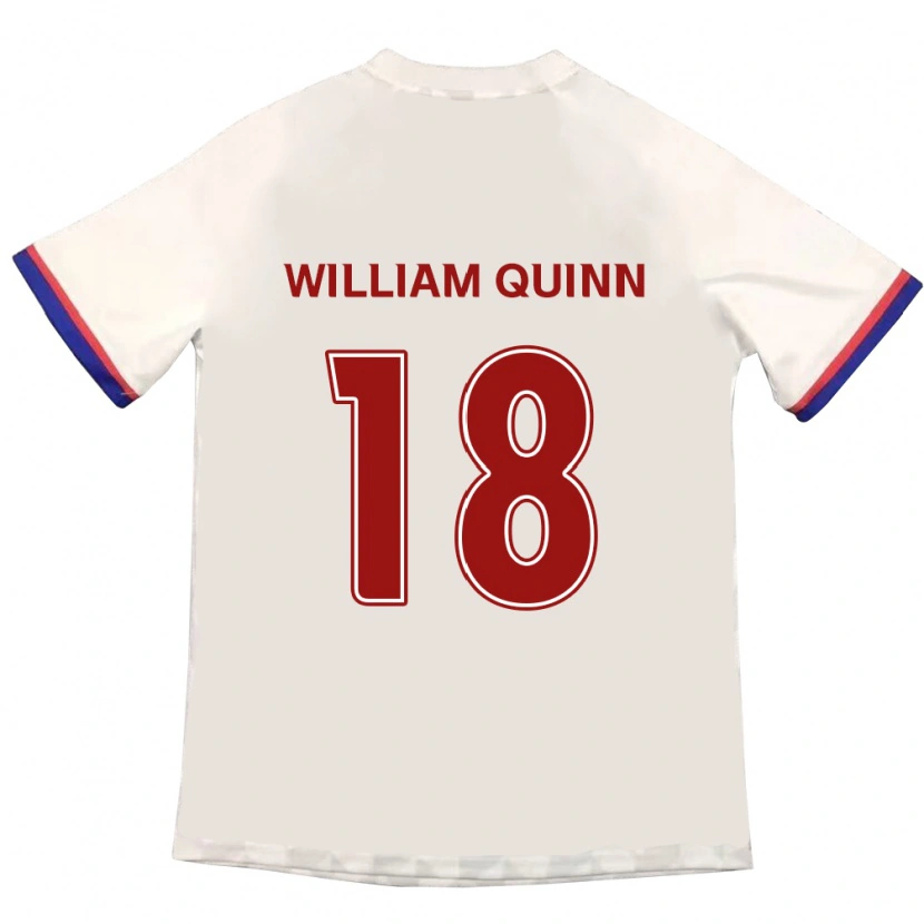 Danxen Mænd Max William Quinn #18 Royal Blå Rød Udebane Spillertrøjer 2025/26 Trøje T-Shirt