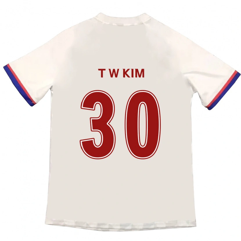 Danxen Mænd Tae-Woo Kim #30 Royal Blå Rød Udebane Spillertrøjer 2025/26 Trøje T-Shirt