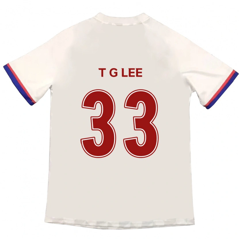 Danxen Mænd Taek-Geun Lee #33 Royal Blå Rød Udebane Spillertrøjer 2025/26 Trøje T-Shirt