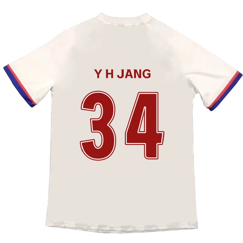 Danxen Mænd Yun-Ho Jang #34 Royal Blå Rød Udebane Spillertrøjer 2025/26 Trøje T-Shirt