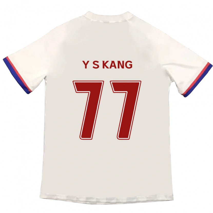 Danxen Mænd Sang-Yun Kang #77 Royal Blå Rød Udebane Spillertrøjer 2025/26 Trøje T-Shirt