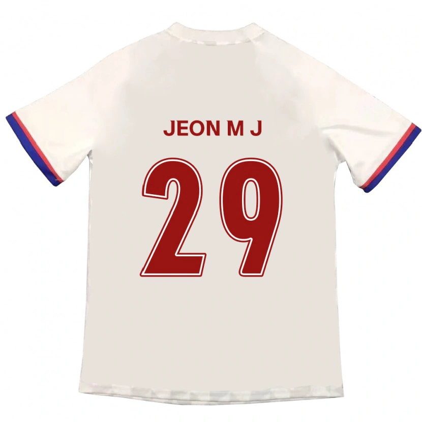 Danxen Mænd Jeon Min-Ji #29 Royal Blå Rød Udebane Spillertrøjer 2025/26 Trøje T-Shirt