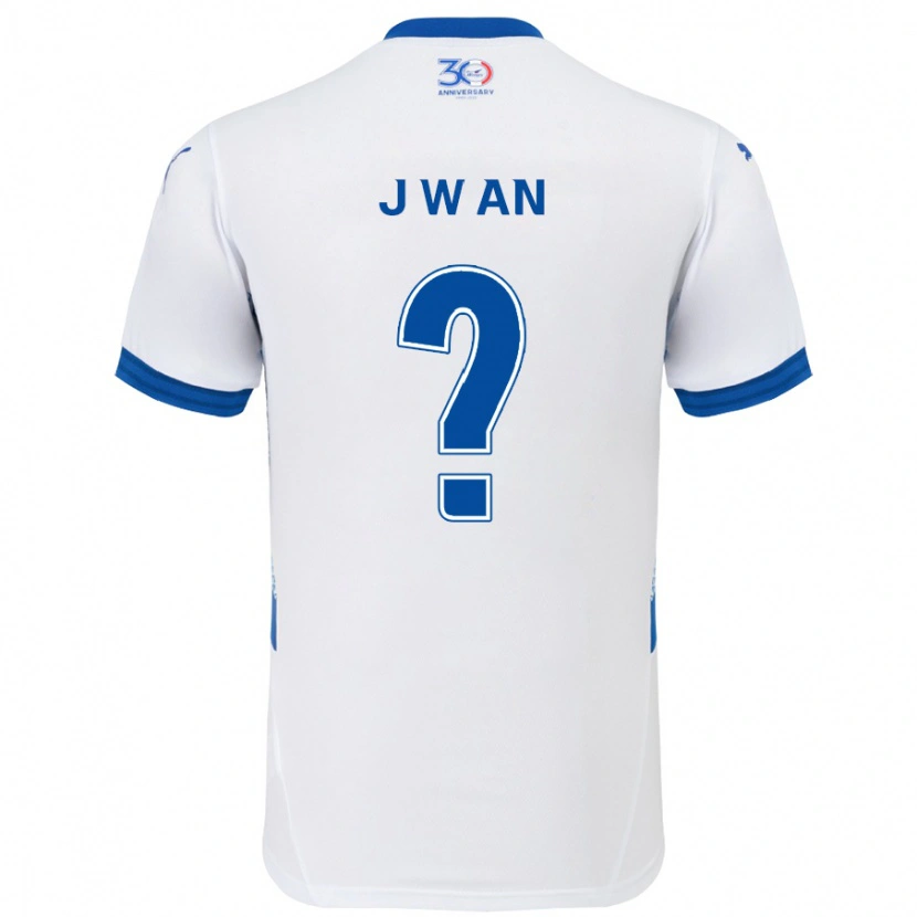 Danxen Mænd Joo-Wan An #0 Royal Blå Hvid Udebane Spillertrøjer 2025/26 Trøje T-Shirt