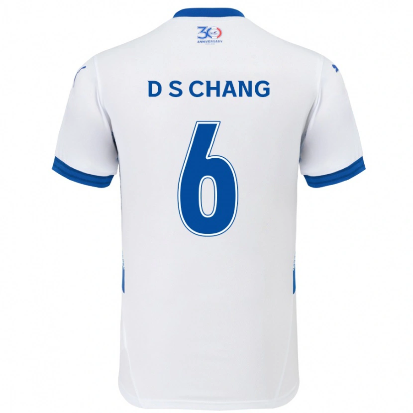 Danxen Mænd Se-Dong Chang #6 Royal Blå Hvid Udebane Spillertrøjer 2025/26 Trøje T-Shirt
