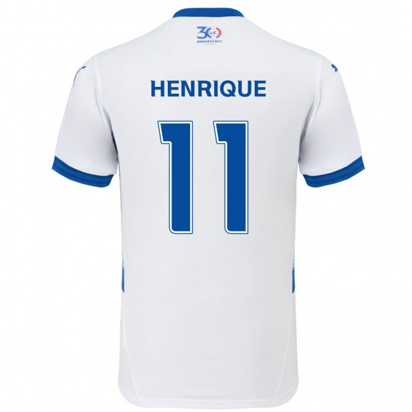 Danxen Mænd Paulo Henrique #11 Royal Blå Hvid Udebane Spillertrøjer 2025/26 Trøje T-Shirt