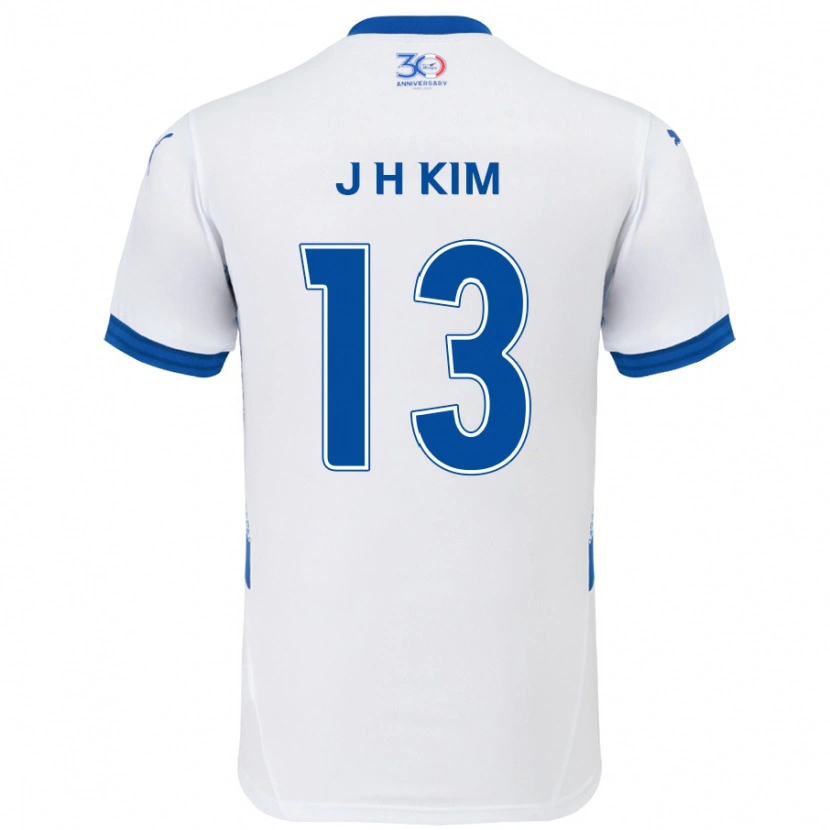 Danxen Mænd Jung-Hoon Kim #13 Royal Blå Hvid Udebane Spillertrøjer 2025/26 Trøje T-Shirt