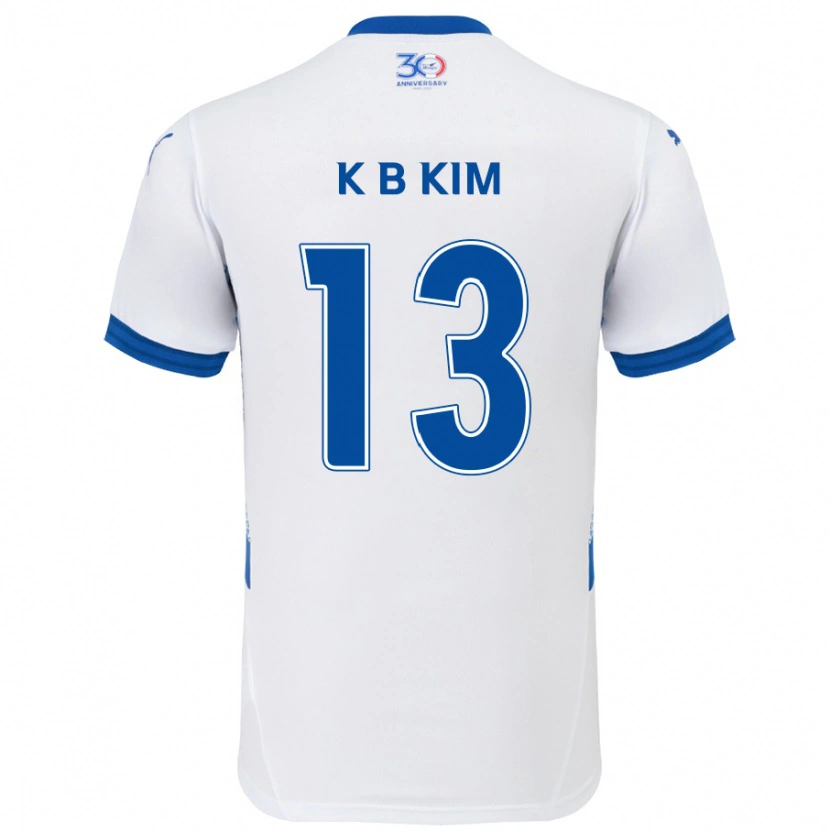 Danxen Mænd Bo-Kyung Kim #13 Royal Blå Hvid Udebane Spillertrøjer 2025/26 Trøje T-Shirt