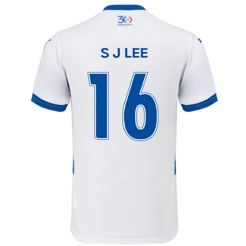 Danxen Mænd Jong-Sung Lee #16 Royal Blå Hvid Udebane Spillertrøjer 2025/26 Trøje T-Shirt