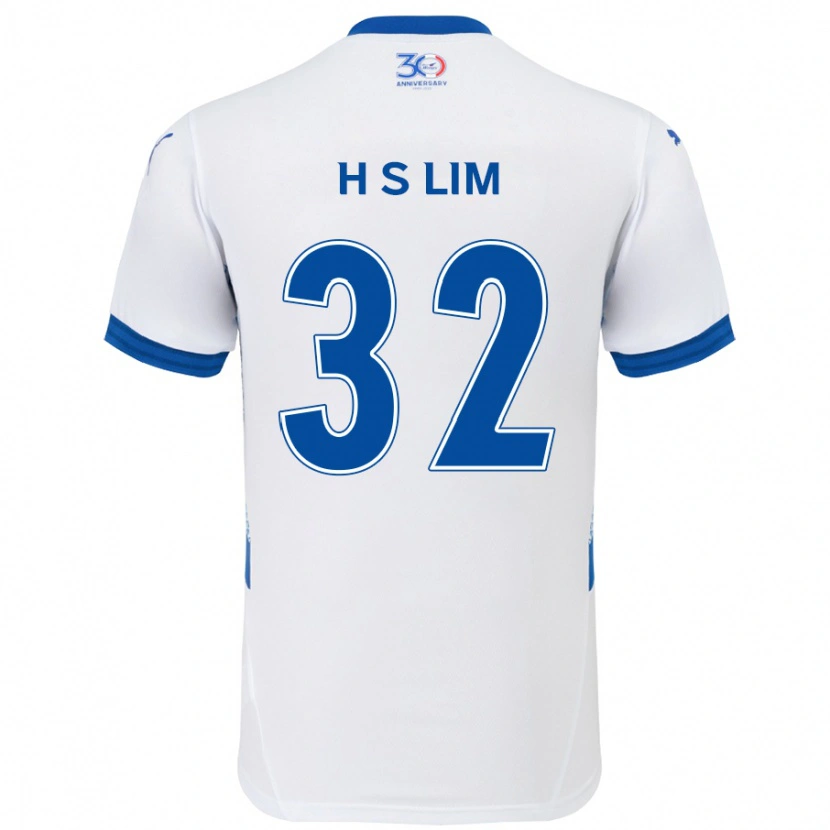 Danxen Mænd Seong-Hyeon Lim #32 Royal Blå Hvid Udebane Spillertrøjer 2025/26 Trøje T-Shirt