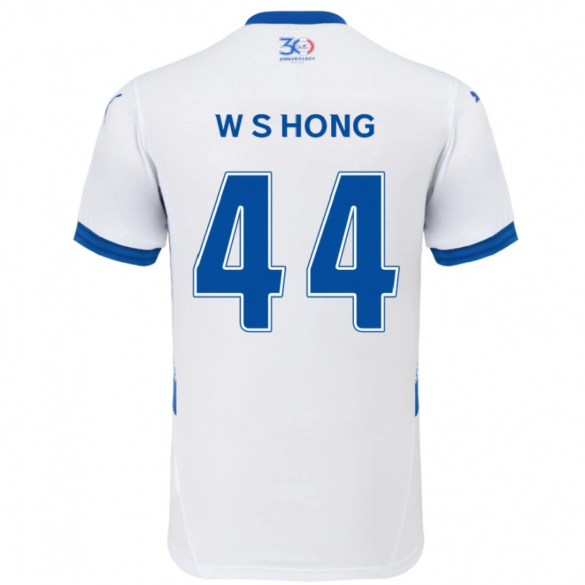 Danxen Mænd Sang-Won Hong #44 Royal Blå Hvid Udebane Spillertrøjer 2025/26 Trøje T-Shirt