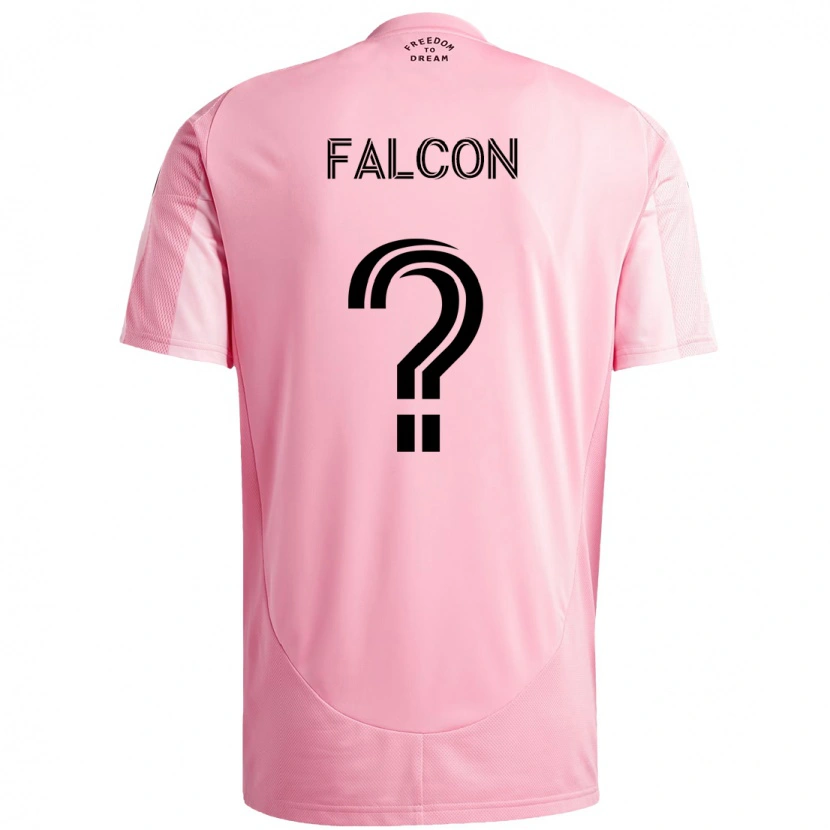 Danxen Kvinder Maximiliano Falcón #0 Sort Pink Hjemmebane Spillertrøjer 2025/26 Trøje T-Shirt