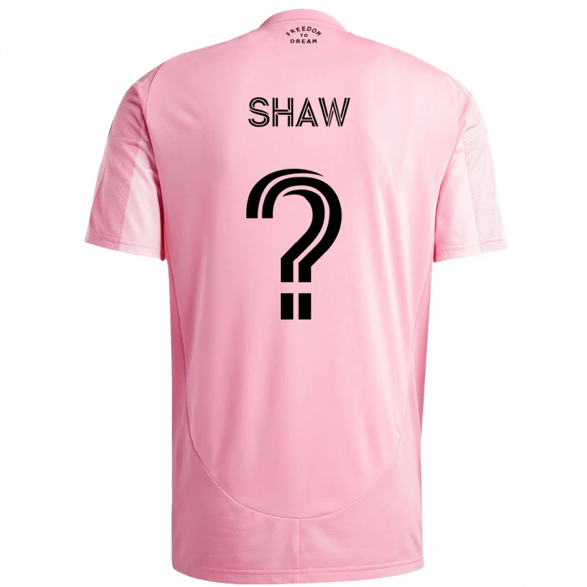 Danxen Kvinder Alexander Shaw #0 Sort Pink Hjemmebane Spillertrøjer 2025/26 Trøje T-Shirt