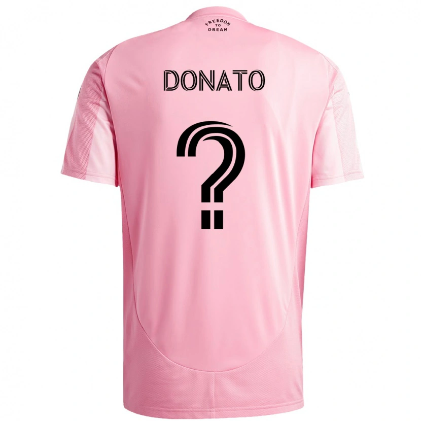 Danxen Kvinder Benjamin Donato #0 Sort Pink Hjemmebane Spillertrøjer 2025/26 Trøje T-Shirt