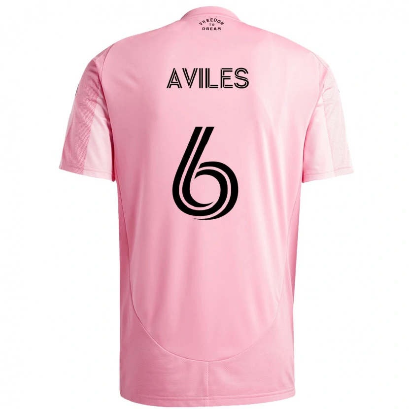 Danxen Kvinder Tomás Avilés #6 Sort Pink Hjemmebane Spillertrøjer 2025/26 Trøje T-Shirt