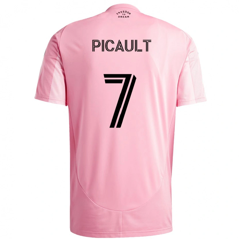Danxen Kvinder Fafà Picault #7 Sort Pink Hjemmebane Spillertrøjer 2025/26 Trøje T-Shirt