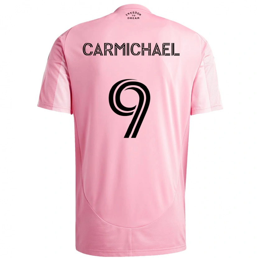 Danxen Kvinder Ryan Carmichael #9 Sort Pink Hjemmebane Spillertrøjer 2025/26 Trøje T-Shirt