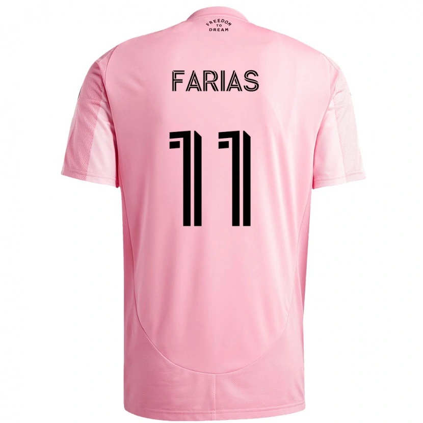 Danxen Kvinder Facundo Farías #11 Sort Pink Hjemmebane Spillertrøjer 2025/26 Trøje T-Shirt